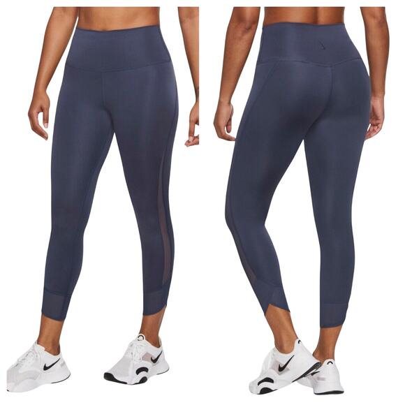 Nike Pants - Nike Yoga High Rise Tights Blue - M